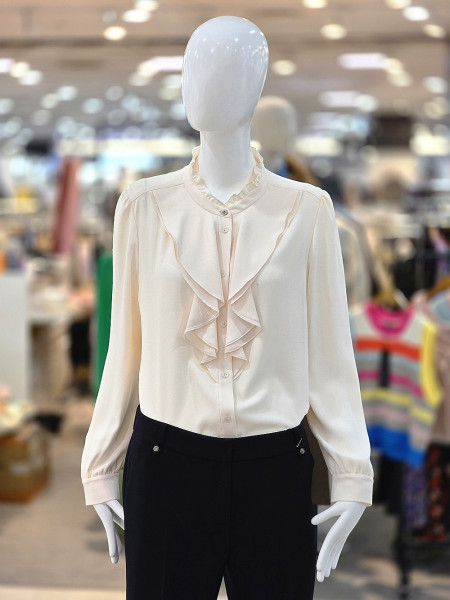 [행복한백화점][꼼빠니아]꼼빠니아 프릴 디테일 블라우스 CAGS2-WRB020