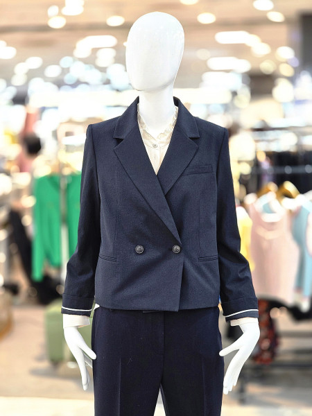 [행복한백화점][꼼빠니아]꼼빠니아 더블 버튼 크롭 자켓 CAGU3-WTJ020