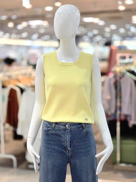 [행복한백화점][꼼빠니아]베이직 슬리브리스 민소매 니트 탑 CAGU3-WST010