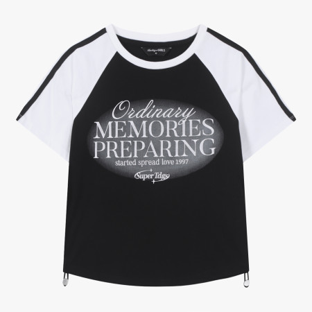 [행복한백화점][더데이걸]셔링 라글란  블록코어티  TGRA255Y3