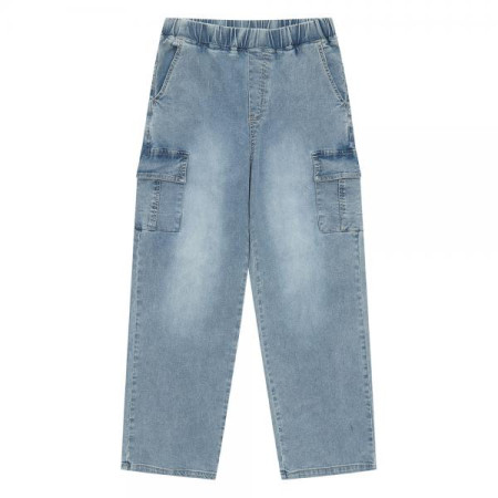 [행복한백화점][소이]카고스트레이트밴딩블루진 24M5233