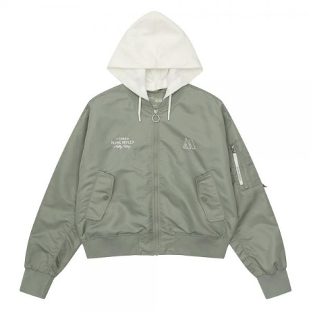 [행복한백화점][소이]카키크롭항공점퍼 25S0152