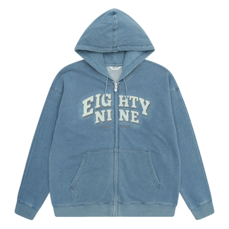 [행복한백화점][소이]인디고피그먼트후드점퍼 25F5131