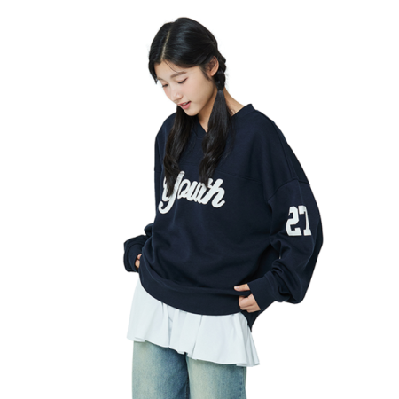 [행복한백화점][소이]브이넥맨투맨티 25F1459