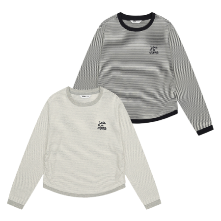 [행복한백화점][소이]레이어드셔링스트라이프티 26S5451