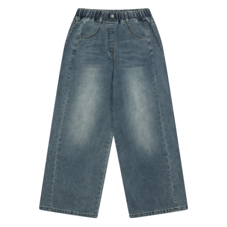 [행복한백화점][소이]사이드절개빅와이드블루진 26S1253