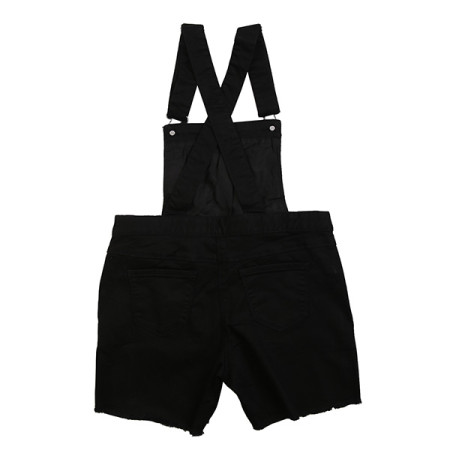 블랙 4부 멜빵바지 18c1262