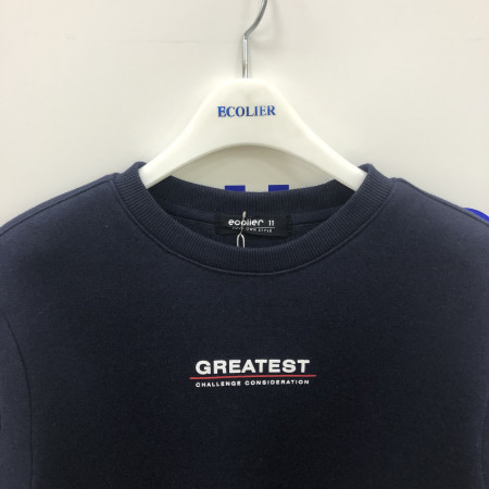 로고 트랙 맨투맨티(네이비) 19D0407