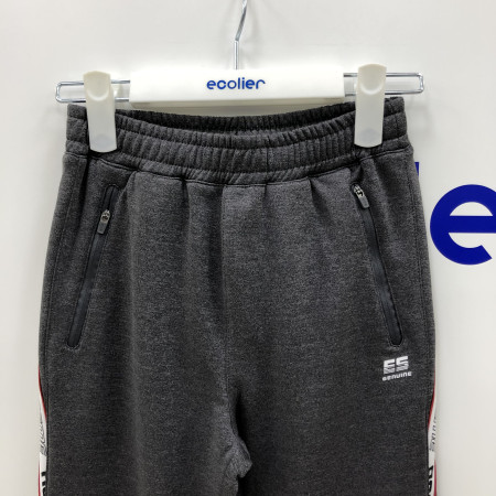 슬림핏 기모 면바지(차콜) 19D0201