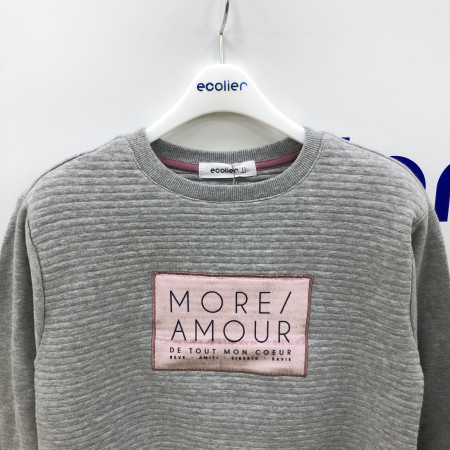 누비지 몸판 맨투맨티(그레이) 17D1458