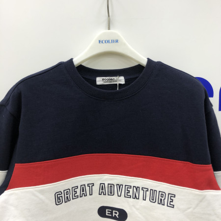 유니 절개 맨투맨티 (레드) 18D0403