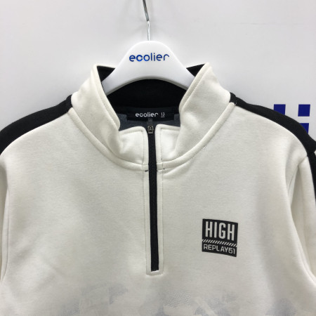 그라 전판 반목 집업 밍크티 (아이보리) 17D1404