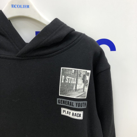 스트릿 기모 후드티(블랙) 17D0404