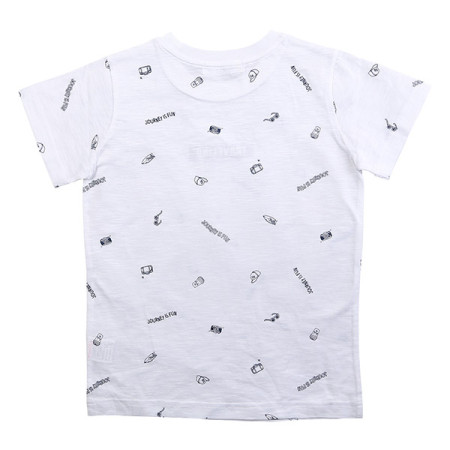 3부 트래블링 레터링 전판 반팔 나염티 18B0402