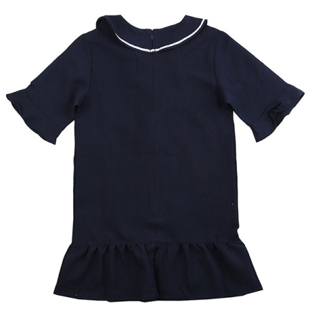 러블 카라 반팔 원피스 18B5853