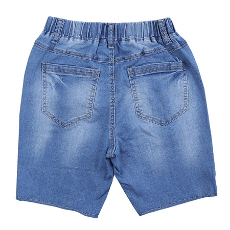 5부 밴딩 라인 배색 블루진18B1206