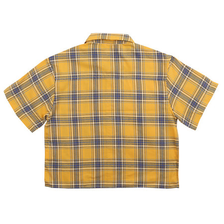 4부 레트로 체크 크롭 반팔 셔츠 19B5351