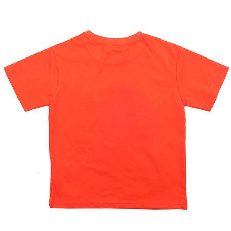 유니 4부 테이핑 나염 반팔 티셔츠 오렌지 19B1412