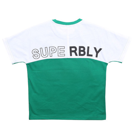 4부 등판 절개 스트릿 반팔 티셔츠 19B1415