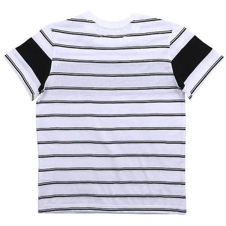 액티브 절개 스트라이프 라운드 반팔 티셔츠 19B1414