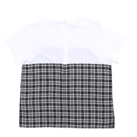 3부 뷔스티에 레이어드 반팔 티셔츠 19B1456