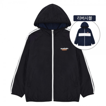 트랙 리버시블 바람막이 집업 점퍼 20A0101