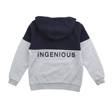 배색 액티브 후드티 19D0409