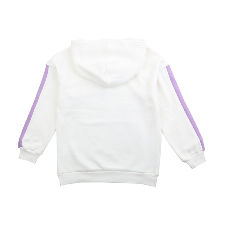 라벤더 배색 밍크 후드티 19D1466