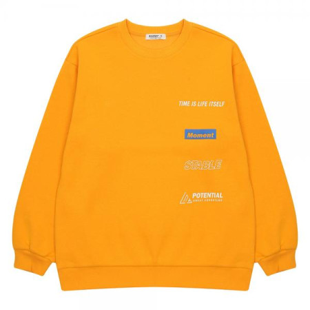 테크 레터링 맨투맨 티셔츠20D1409