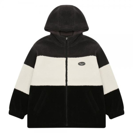 3색 배색 양털 플리스 점퍼 20D0109