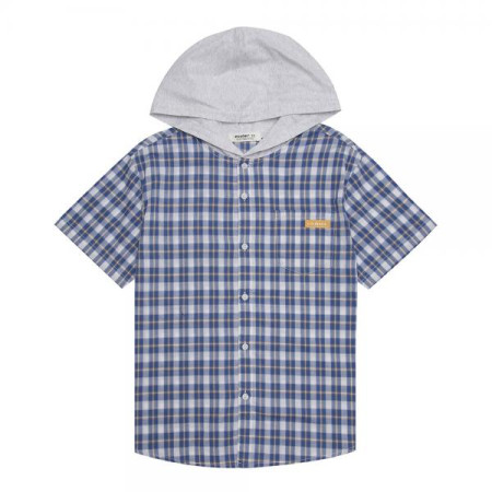 내추럴 체크 후드 셔츠 20B1302