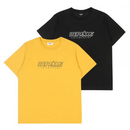 4부레터링 라운드티  21B0418