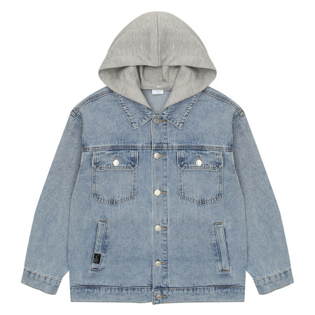 유니 스톤 워싱 청 자켓 22A1501