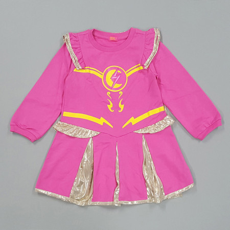 [행복한백화점][토토헤로스](봄가을)번개맨 번개걸커스튬원피스(망토세트) M1752130011