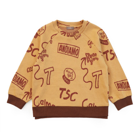 힙한레터링티셔츠 아동 긴소매 옆트임 맨투맨 12052-100-052