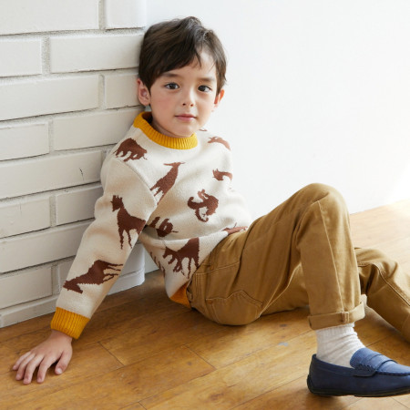 애니쟈가드스웨터 아동 애니멀 니트 스웨터 12052-142-011