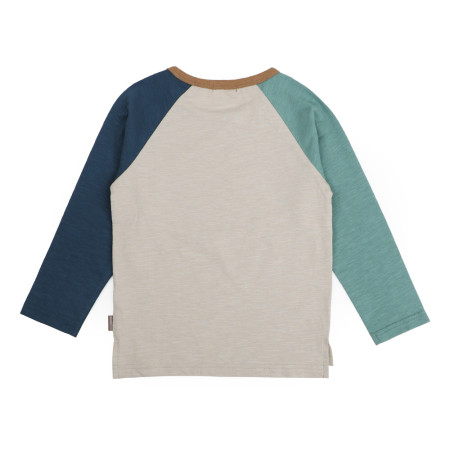 원더풀라이프티 아동 나그랑 소매배색 면티셔츠  12052-100-087-LGY