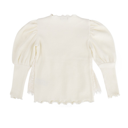 레이스뷔스티에티셔츠 아동 반목 레이스뷔스티에 티셔츠 12052-100-141-OWH