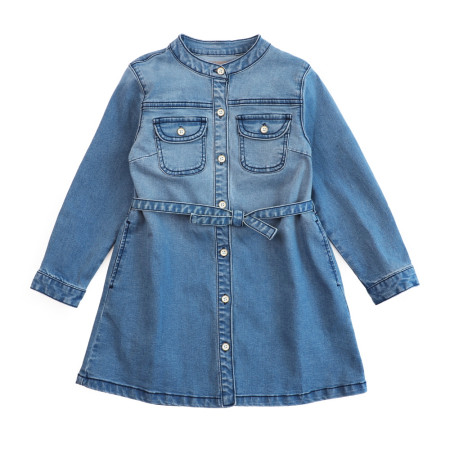 포켓데님원피스 아동 차이나카라 청 원피스 12052-130-082