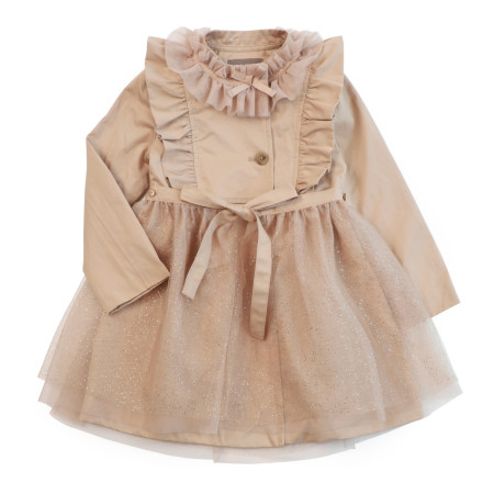 트윙클샤샤코트 아동 샤 프릴 트랜치코트 12052-124-011