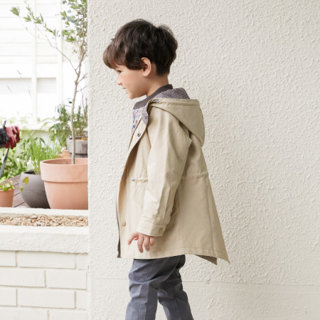 베이지후드점퍼 아동 후드 사파리 12052-122-022