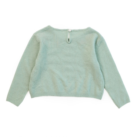 플라워자수스웨터 아동 플라워자수 니트 스웨터 12052-142-022