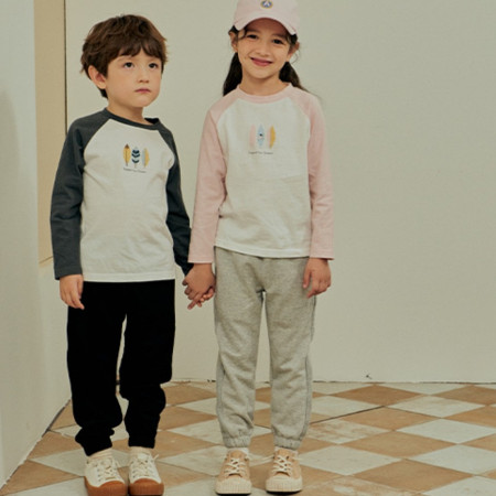 [행복한백화점][토토헤로스]로건 라글란 긴팔티셔츠(핑크,차콜) H012352100077