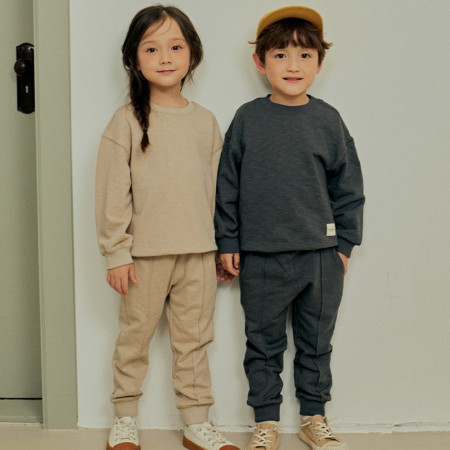 [행복한백화점][토토헤로스]오스티니 면 맨투맨(베이지,차콜) HP12352100097