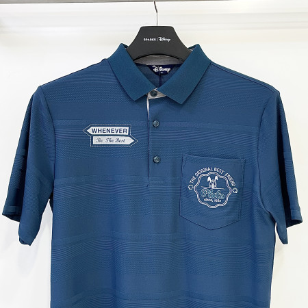 [행복한백화점][디즈니골프]포켓 반팔 카라 티셔츠 블루 남성 DN2MTS032