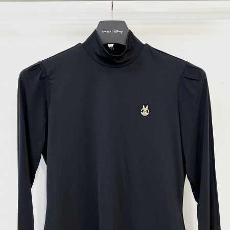 [행복한백화점][디즈니골프] 간절기 기능성 반목 냉감 긴팔 티셔츠 블랙 여성 SN5LTS002