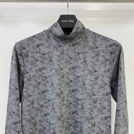 [행복한백화점][디즈니골프]반하이넥 전판 나염 긴팔 이너 티셔츠 그레이 남성 SN5MTS002