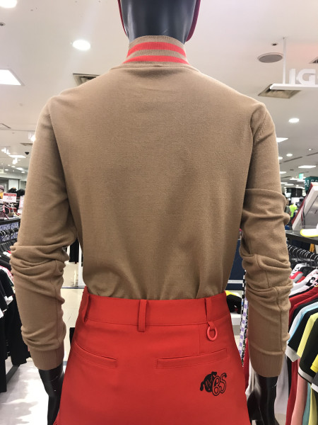 배색라인트임 니트 티셔츠p18fkp315m