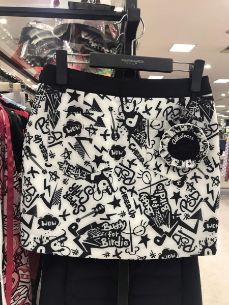 전판 프린트 스커트 P18FSK538M