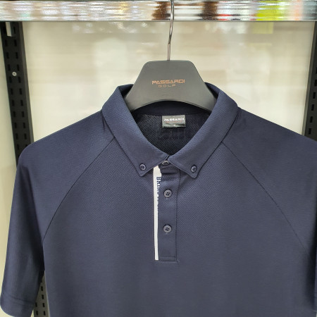 여성 단작 포인트 기능성 골프 필드웨어 반팔 티셔츠 Q19MTY064M 네이비